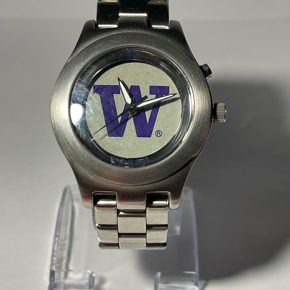 Washington Huskies NCAA Stainless-steel Kaleido Men's Watch by Fossil NEW
